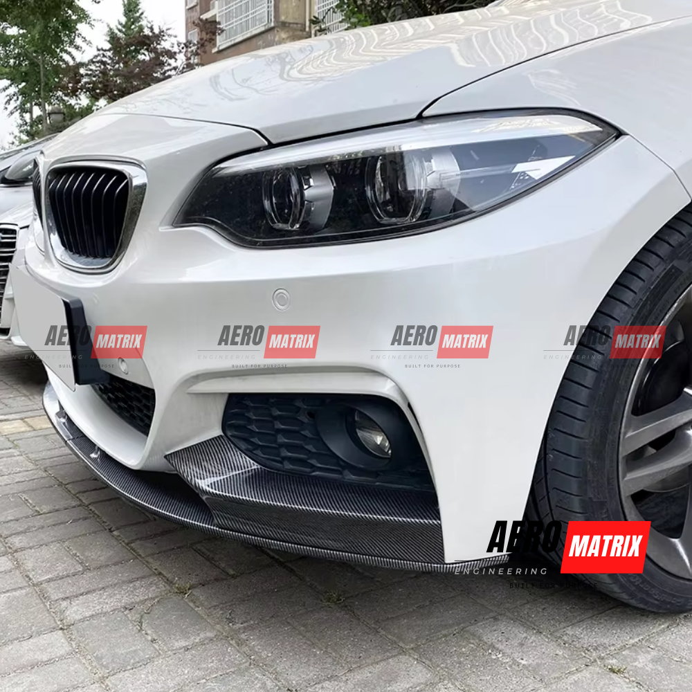 BMW 2 Series F22/F23 2014–2021 – Front Lip (Gloss Black)