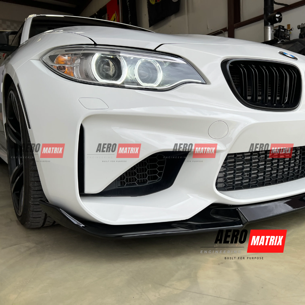 BMW M2 F87 2016–2018 – Front Lip (Gloss Black)