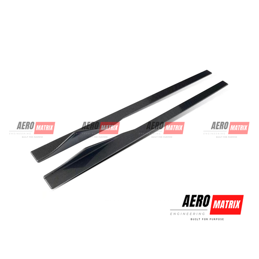 BMW 2 Series F22/F87 2014–2021 – Side Skirting (Carbon Fibre Gloss)