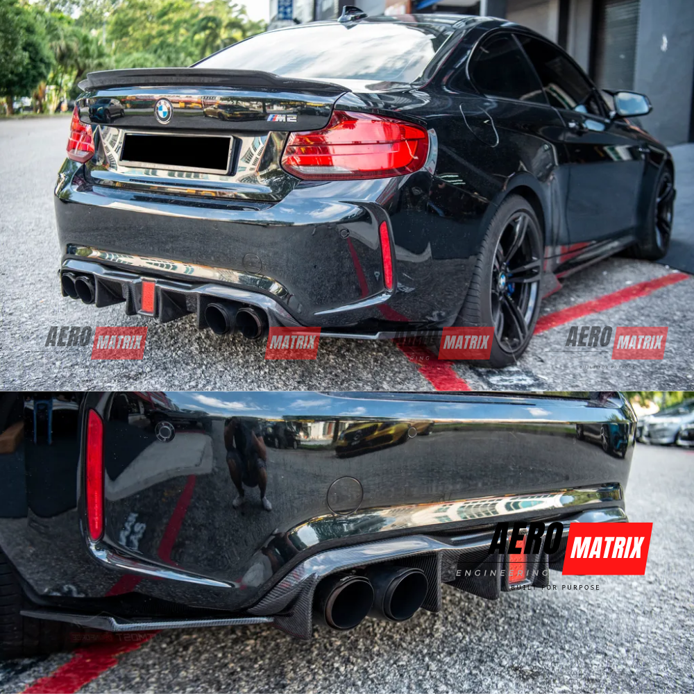 BMW 2 Series F87 M2 2016–2021 – Rear Diffuser (Carbon Fibre)