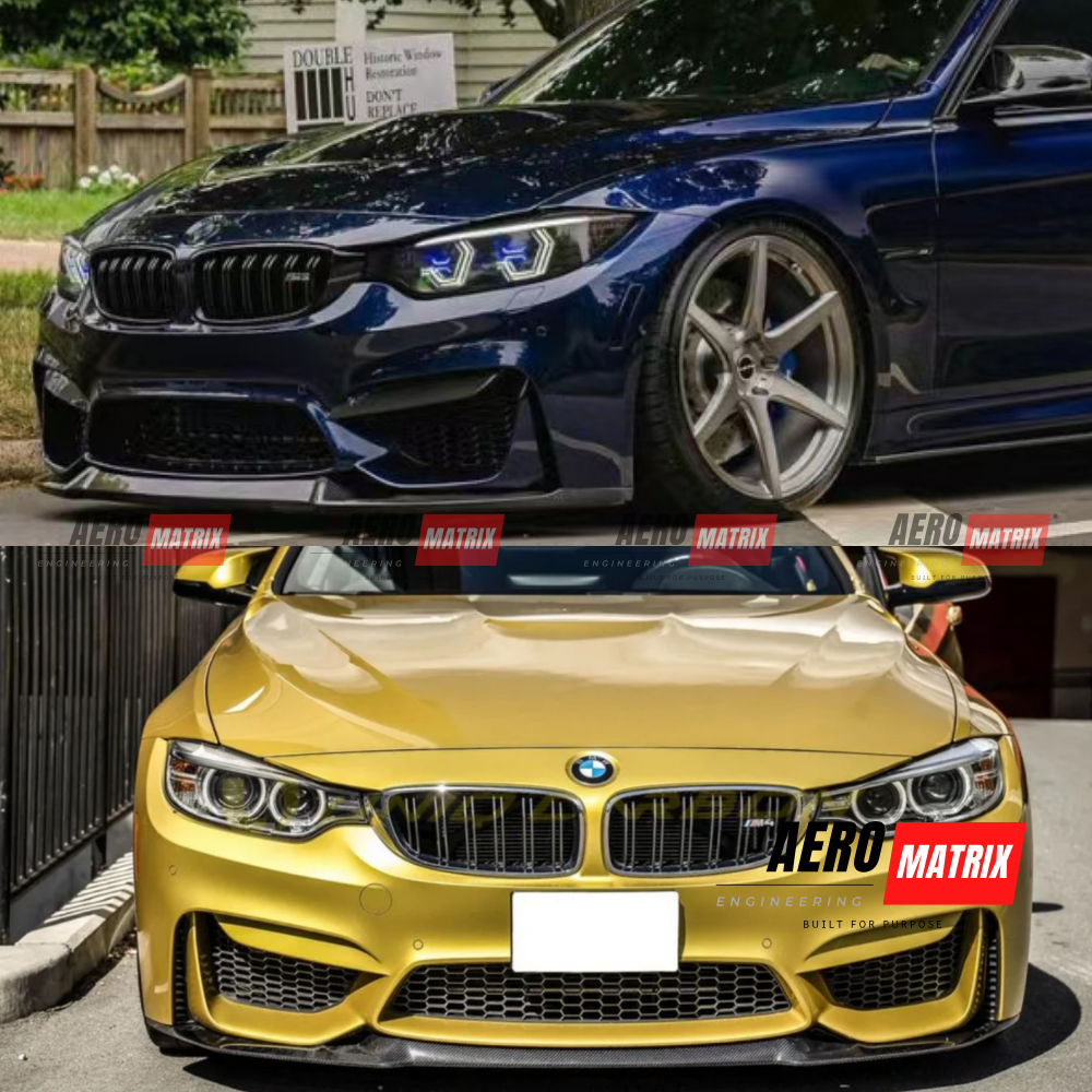 BMW M3 F80 / M4 F82 3 and 4 Series – Front Lip (Carbon Fibre Gloss)