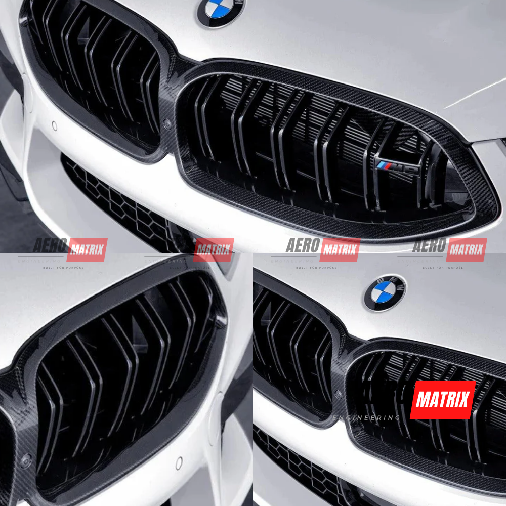 BMW 8 Series F91/F92/F93 2019–2023 Dual Slat Grille (Carbon Fibre)