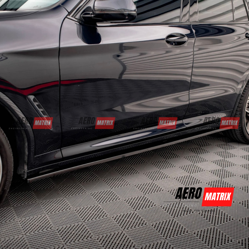 BMW X3 M40d / M40i G01 2019–2021 | X3 M-Pack G01 2018–2021 Side Skirting (Gloss Black)