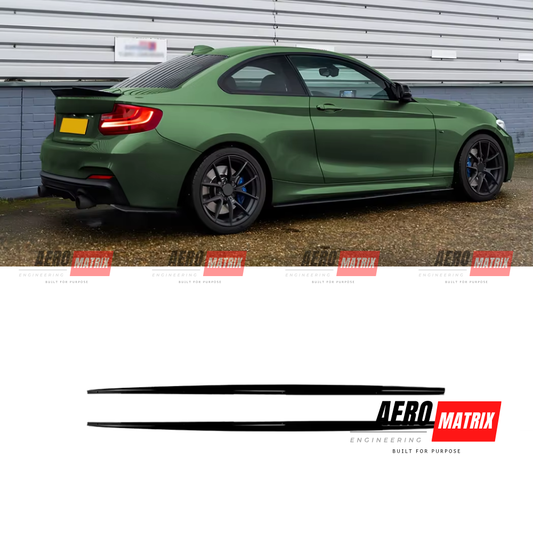 BMW 2 Series F22/F23 Side Skirt (Gloss Black)