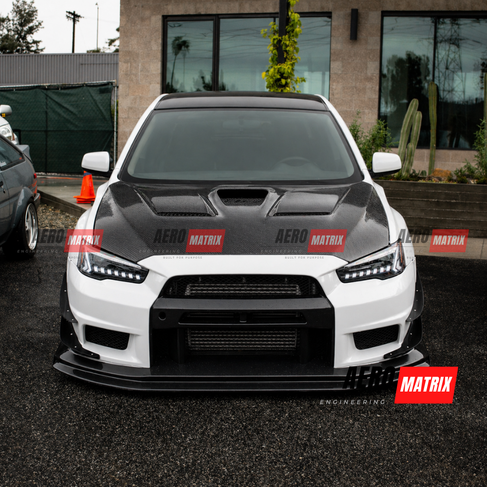 Mitsubishi Lancer CJ/CF Evo Style Bonnet Carbon Fibre 2007–2019