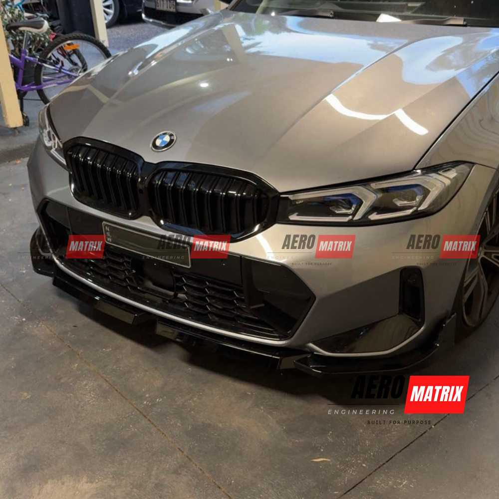 BMW 3 Series G20/G21 LCI Front Lip (Gloss Black)