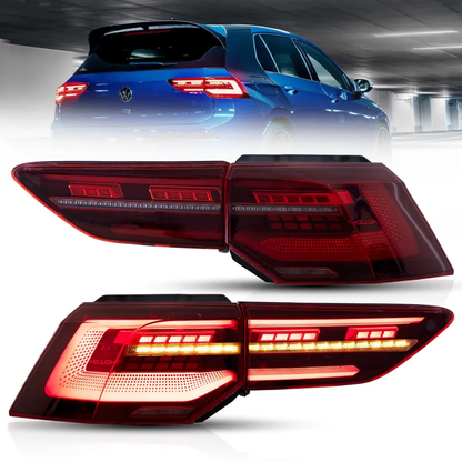 VLAND LED Tail Lights for Volkswagen Golf MK8 & MK8.5 2020–2026