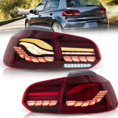 VLAND OLED Tail Lights for Volkswagen Golf Mk6 2008–2012 with Sequential Indicators