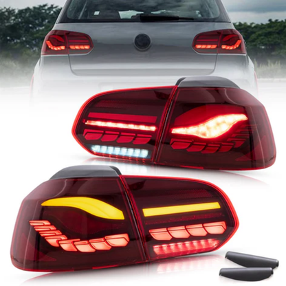 VLAND OLED Tail Lights for Volkswagen Golf Mk6 2008–2012 with Sequential Indicators