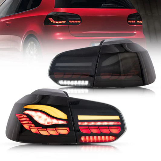 VLAND OLED Tail Lights for Volkswagen Golf Mk6 2008–2012 with Sequential Indicators