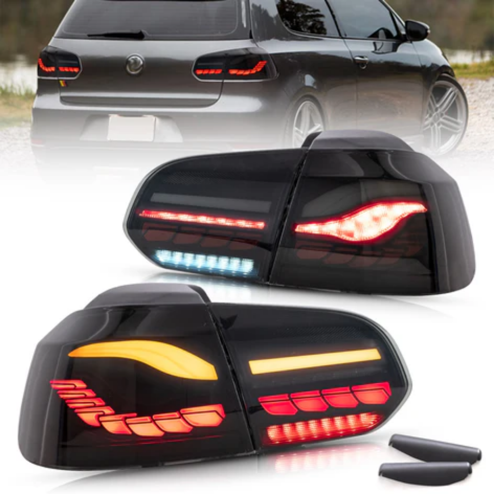 VLAND OLED Tail Lights for Volkswagen Golf Mk6 2008–2012 with Sequential Indicators