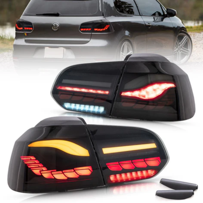 VLAND OLED Tail Lights for Volkswagen Golf Mk6 2008–2012 with Sequential Indicators