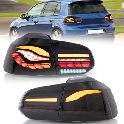 VLAND OLED Tail Lights for Volkswagen Golf Mk6 2008–2012 with Sequential Indicators