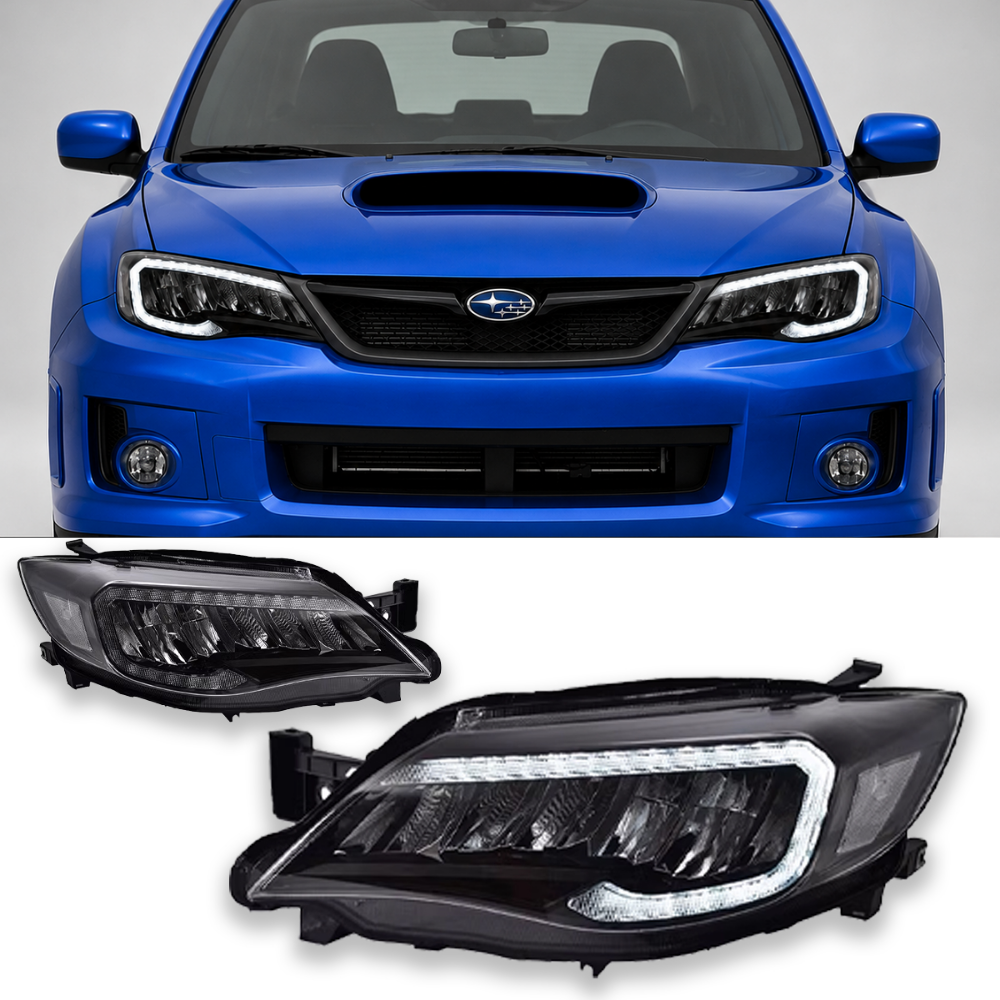 Spec Trum Dynamic LED Headlights for Subaru Impreza WRX 2008–2013 Sedan