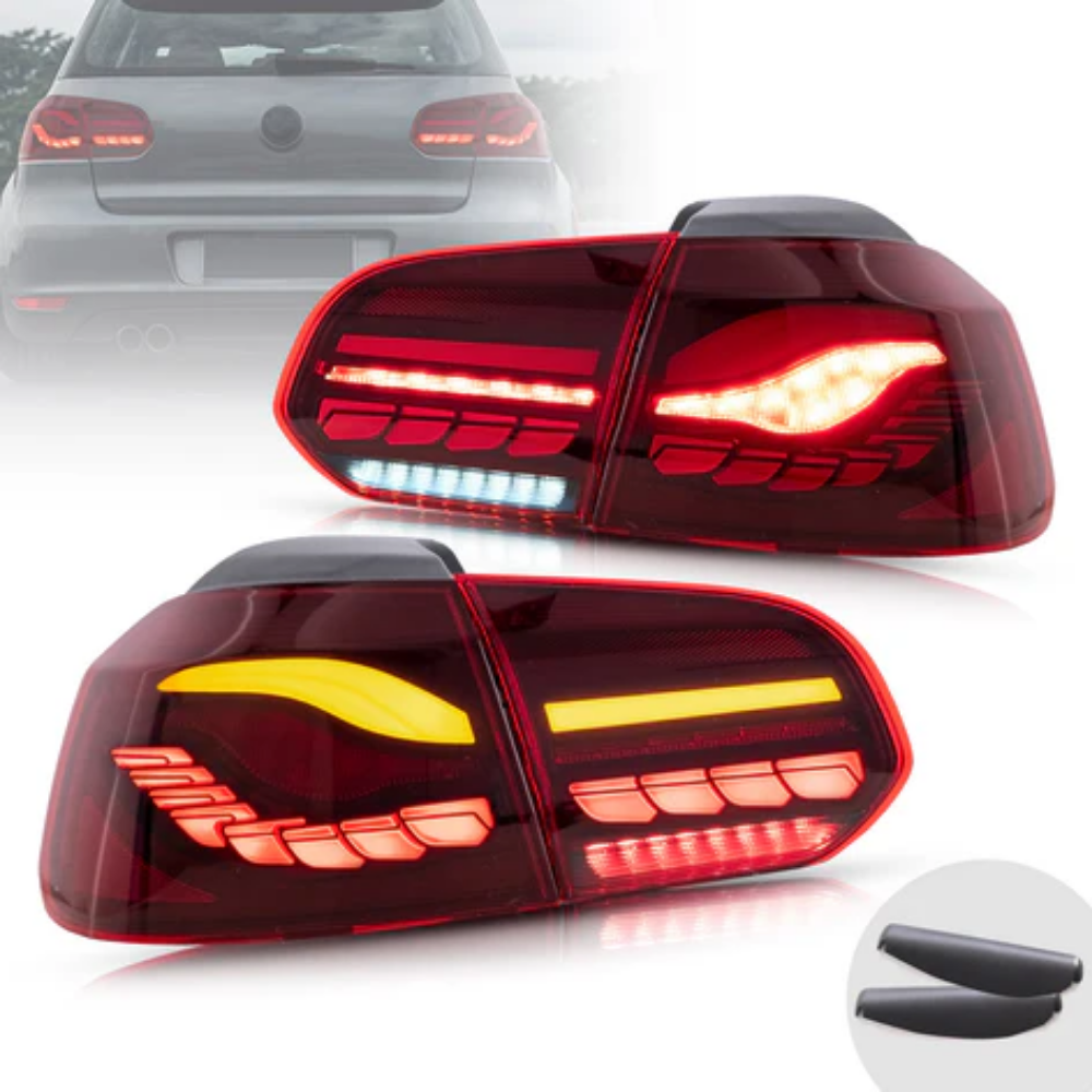 VLAND OLED Tail Lights for Volkswagen Golf Mk6 2008–2012 with Sequential Indicators