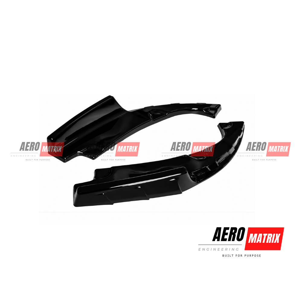 Honda Civic 10th Gen Sedan 2016–2020 AME V2 Rear Splats Gloss Black