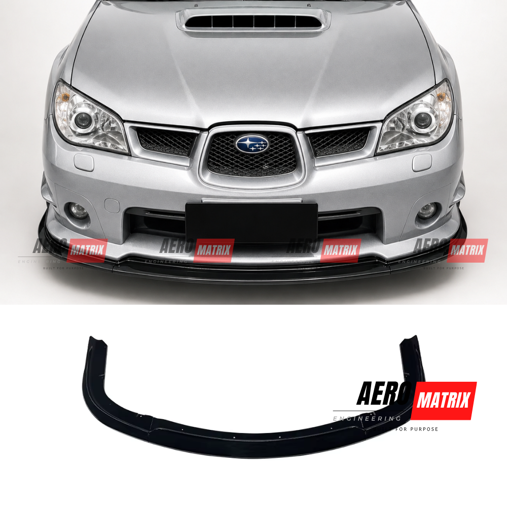 Subaru Impreza WRX STI 2006–2007 Gloss Black Hawkeye Front Lip