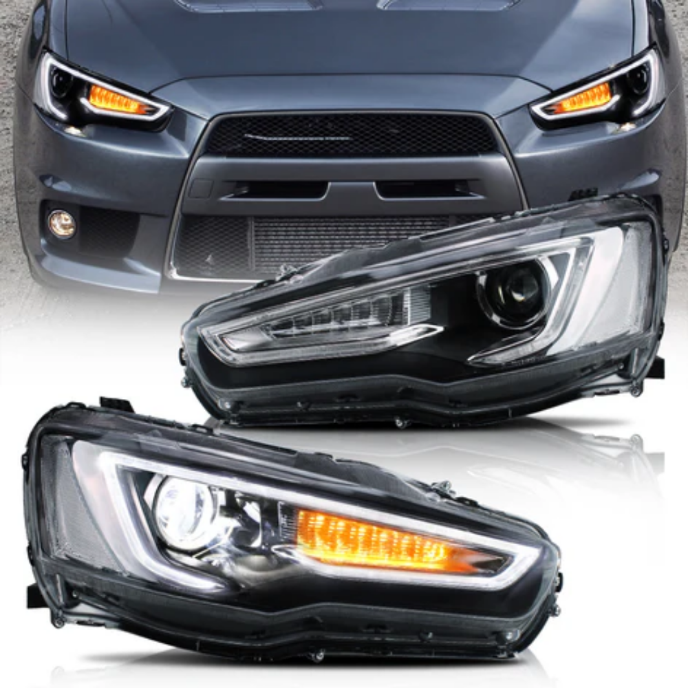 VLAND headlights for Mitsubishi Lancer and EVO X 2008–2017