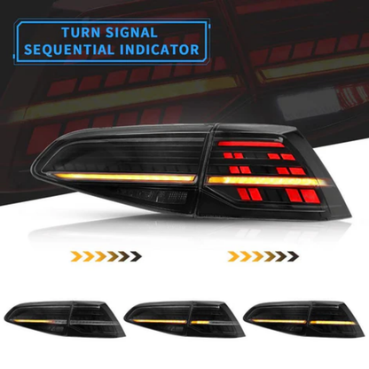 VLAND LED Tail Lights for Volkswagen Golf Mk7 & Mk7.5 2013–2020
