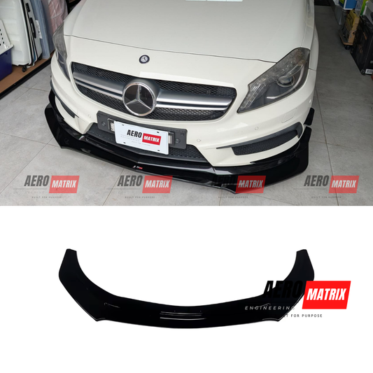 Mercedes-Benz A Class W176 2013–2018 Front Lip (Gloss Black)