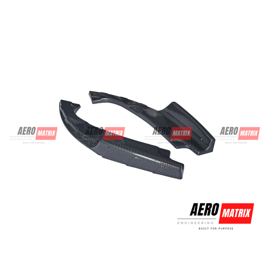 Honda Civic 10th Gen Sedan 2016–2020 AME V2 Rear Splats Carbon Fibre Gloss