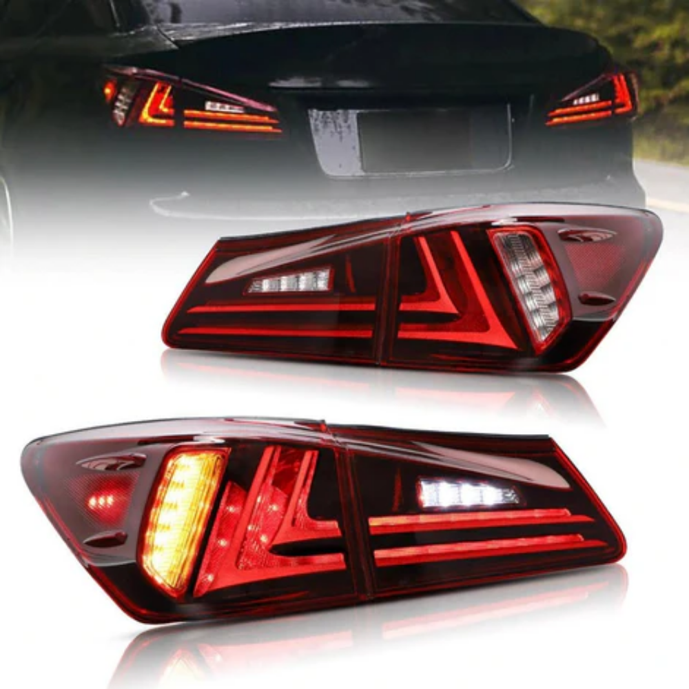 VLAND Full LED Tail Lights for Lexus IS250, IS350, IS F, IS300, IS220d & IS200d 2006–2013
