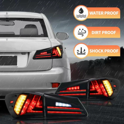 VLAND Full LED Tail Lights for Lexus IS250, IS350, IS F, IS300, IS220d & IS200d 2006–2013