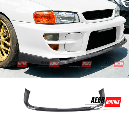 Subaru Impreza WRX STI 1997–2001 Carbon Fibre Gloss Front Lip
