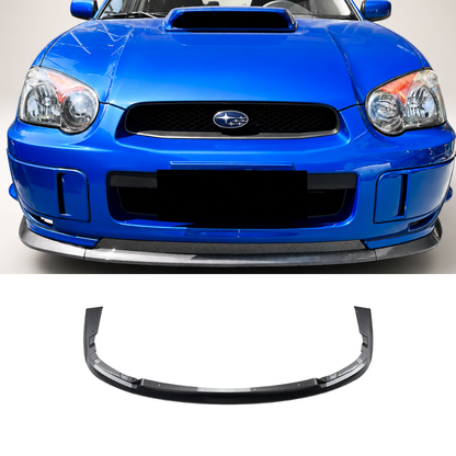 Subaru Impreza WRX STI 2003–2005 Carbon Fibre Gloss Blobeye Front Lip