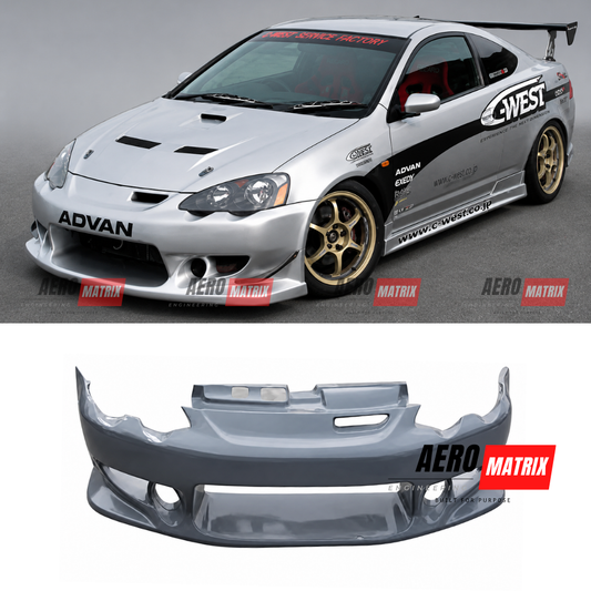 Honda Integra DC5 2002–2006 C West Style Front Bumper Front Bumper (Fibre Glass)