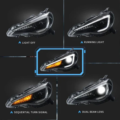 VLAND LED Headlights for Toyota 86 / GT86 & Subaru BRZ (ZN6/ZC6) 2012–2020