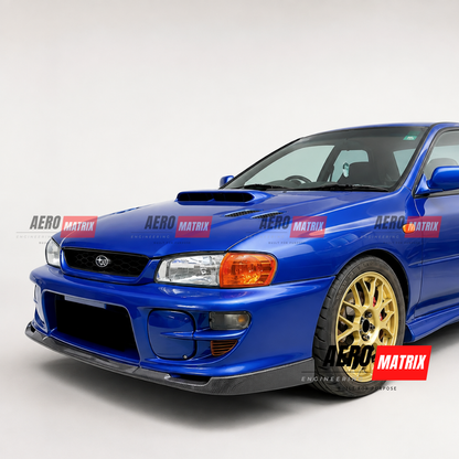 Subaru Impreza WRX STI 1997–2001 Carbon Fibre Gloss Front Lip