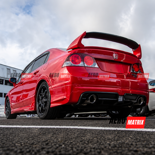 Honda Civic FD 2006–2011 Mugen RR Style Dual Exhaust Rear Lip (ABS Plastic)