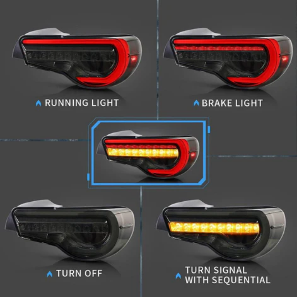 VLAND LED Tail Lights for Toyota 86 / GT86 & Subaru BRZ (ZN6/ZC6) 2012–2020