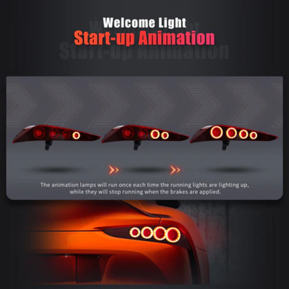 VLAND LED Tail Lights for Toyota GR Supra (A90/A91) 2019–Present