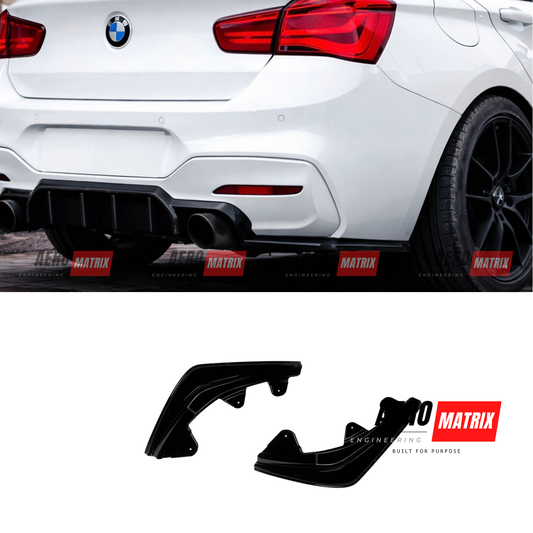 BMW F20 1 Series LCI 2015–2019 – Rear Splatter (Gloss Black)