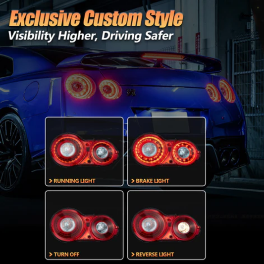 VLAND LED Tail Lights for Nissan GT-R R35 2008–2023