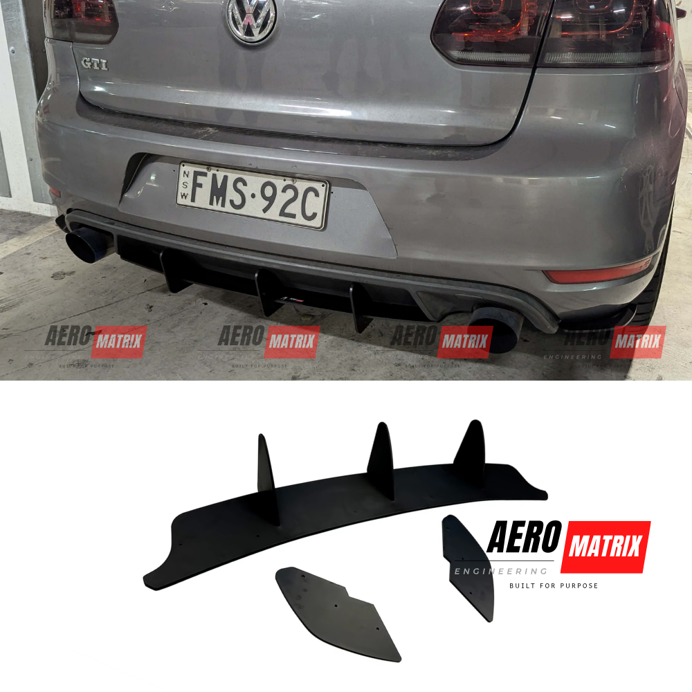Volkswagen Golf Mk6 GTI 2009–2013 Rear Diffuser