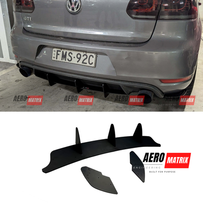 Volkswagen Golf Mk6 GTI 2009–2013 Rear Diffuser
