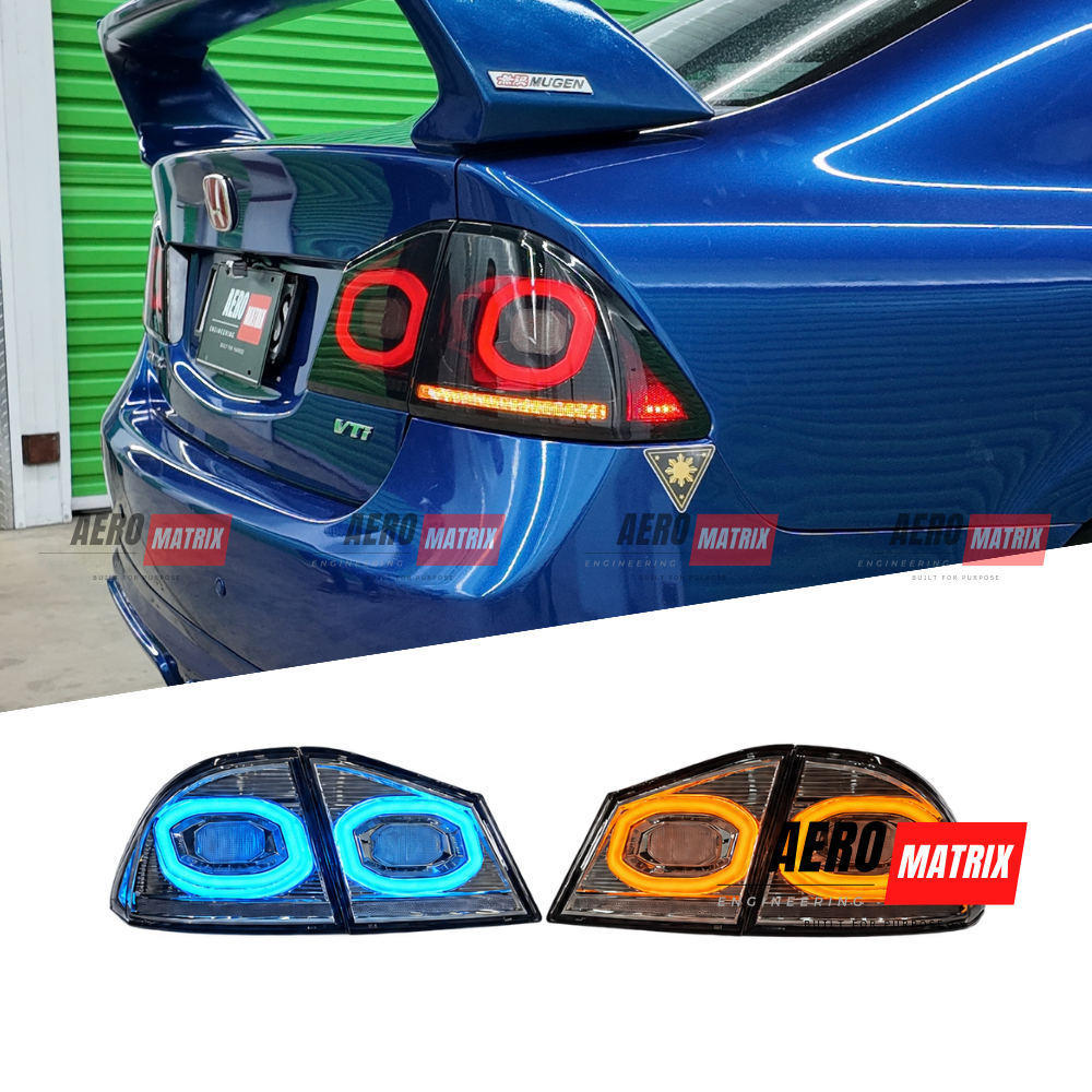 Honda Civic FD1 FD2 2006–2011 Clear RGB Sequential Tail Lights