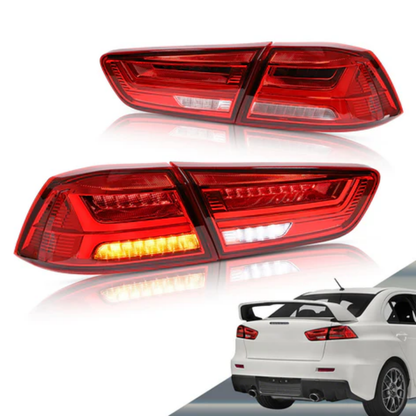 VLAND LED Tail Lights for Mitsubishi Lancer / EVO X 2008–2017 with Sequential Indicators V1