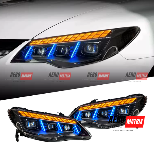Honda Civic FD1 FD2 2006–2011 RGB Tri-LED Projector Dynamic Headlights