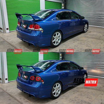 Honda Civic 8th Gen FD 2006–2011 Smoke Black LED Sequential Tail Lights