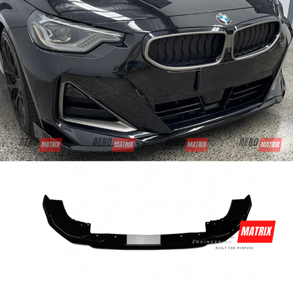BMW 2 Series G42 2021–2024 Front Lip (Gloss Black)