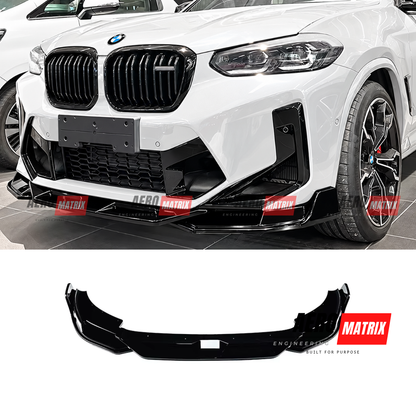 BMW X3M X4M F97/F98 LCI 2022+ Front Lip (Gloss Black)