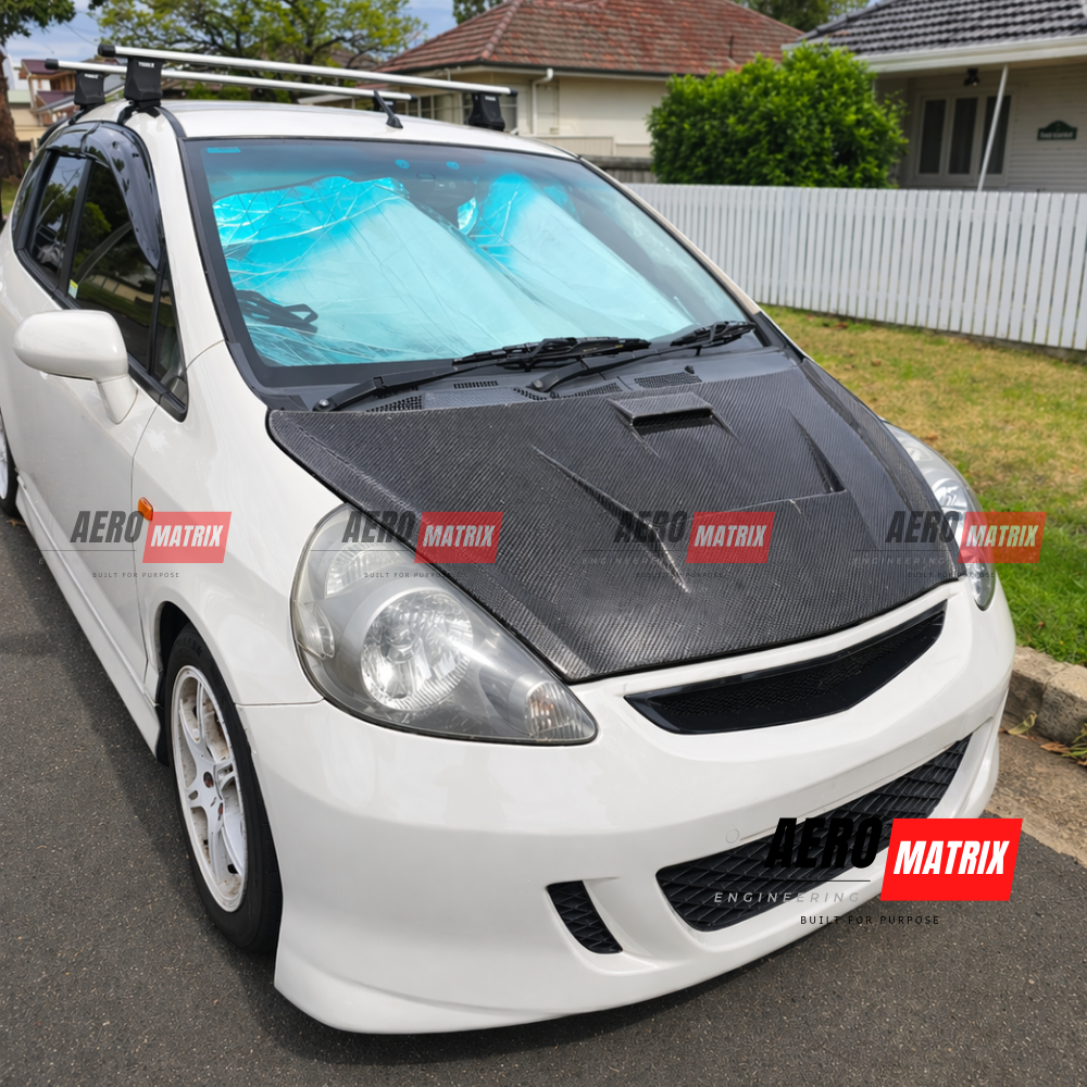 Honda Jazz GD 2002–2008 Aero Vented Sport Bonnet (Carbon Fibre)