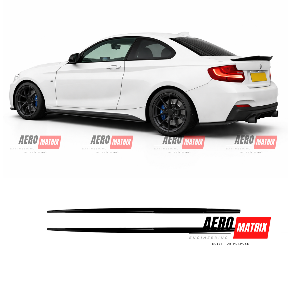 BMW 2 Series F22/F23 Side Skirt (Gloss Black)