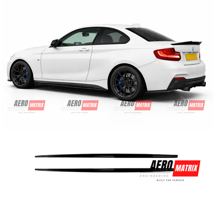 BMW 2 Series F22/F23 Side Skirt (Gloss Black)