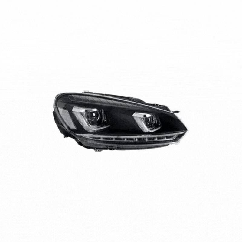 VLAND LED Headlights for Volkswagen Golf Mk6 2008–2012 with Sequential Indicators
