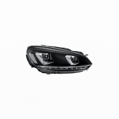 VLAND LED Headlights for Volkswagen Golf Mk6 2008–2012 with Sequential Indicators
